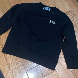 Black kith kids crew neck